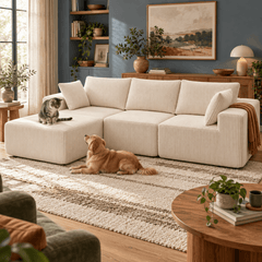 108 Modular L-Shaped Sectional Sofa with Chaise Lounge