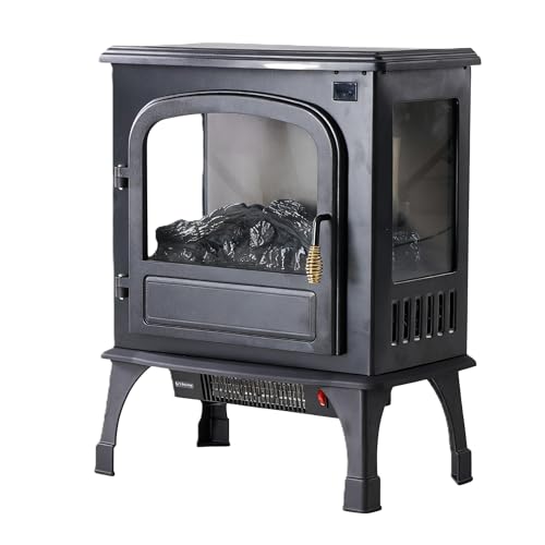 Electric Fireplace Heater with 3 Flame Effects & 2 Heating Modes