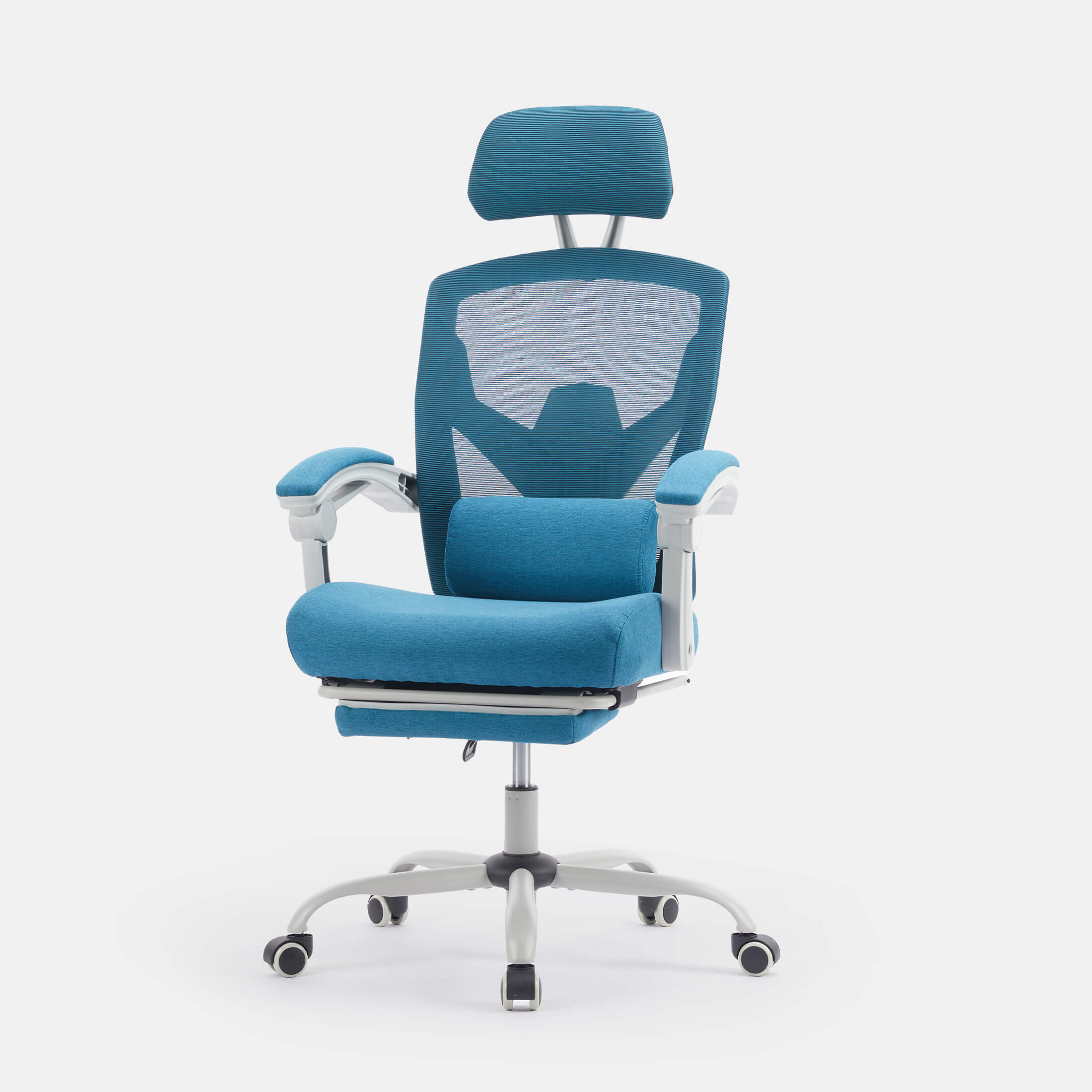 Retractable Footrest Swivel Office Chair