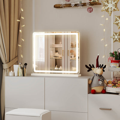 WareBay LED Vanity Mirror with Lights - Dimmable 3 Color Modes