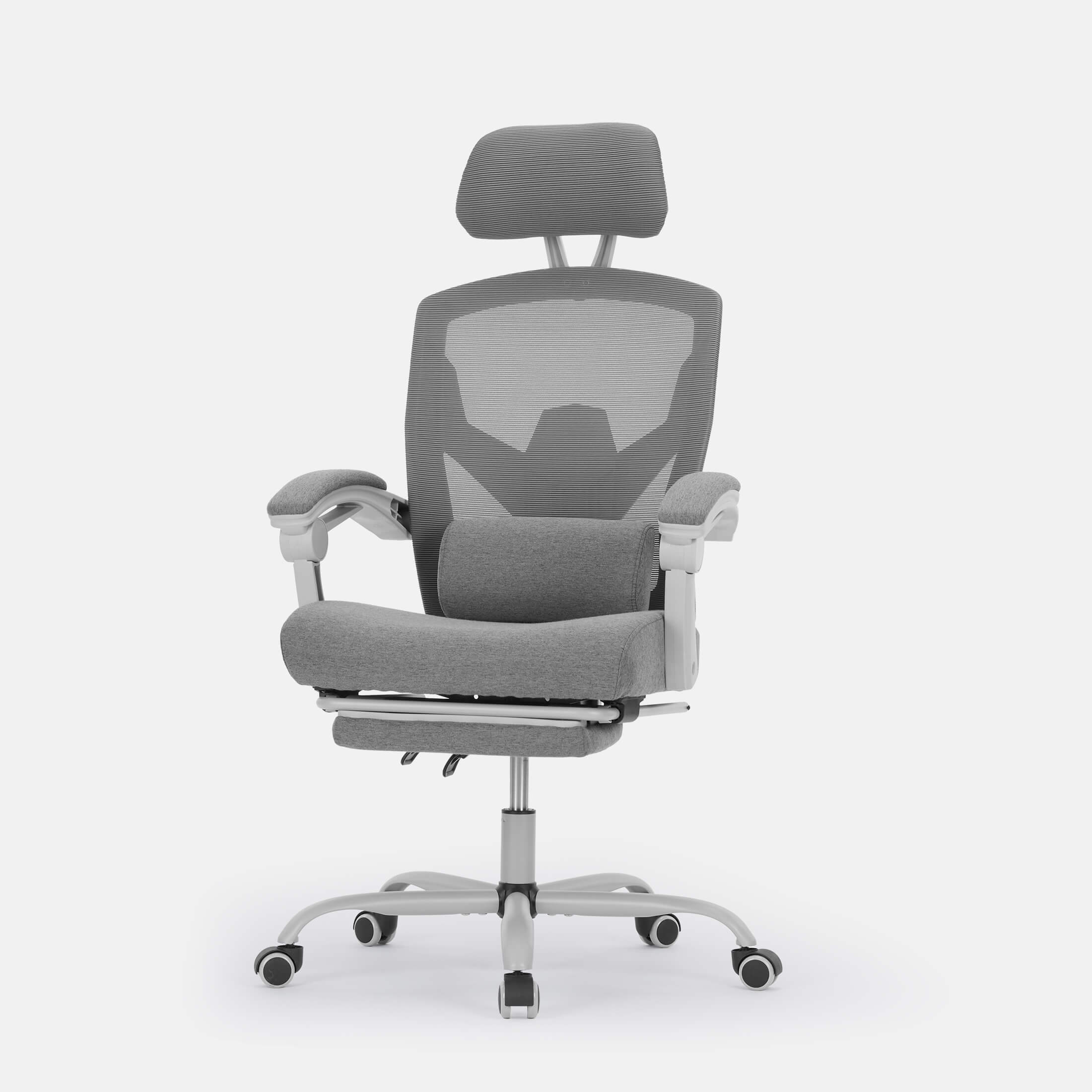 Retractable Footrest Swivel Office Chair