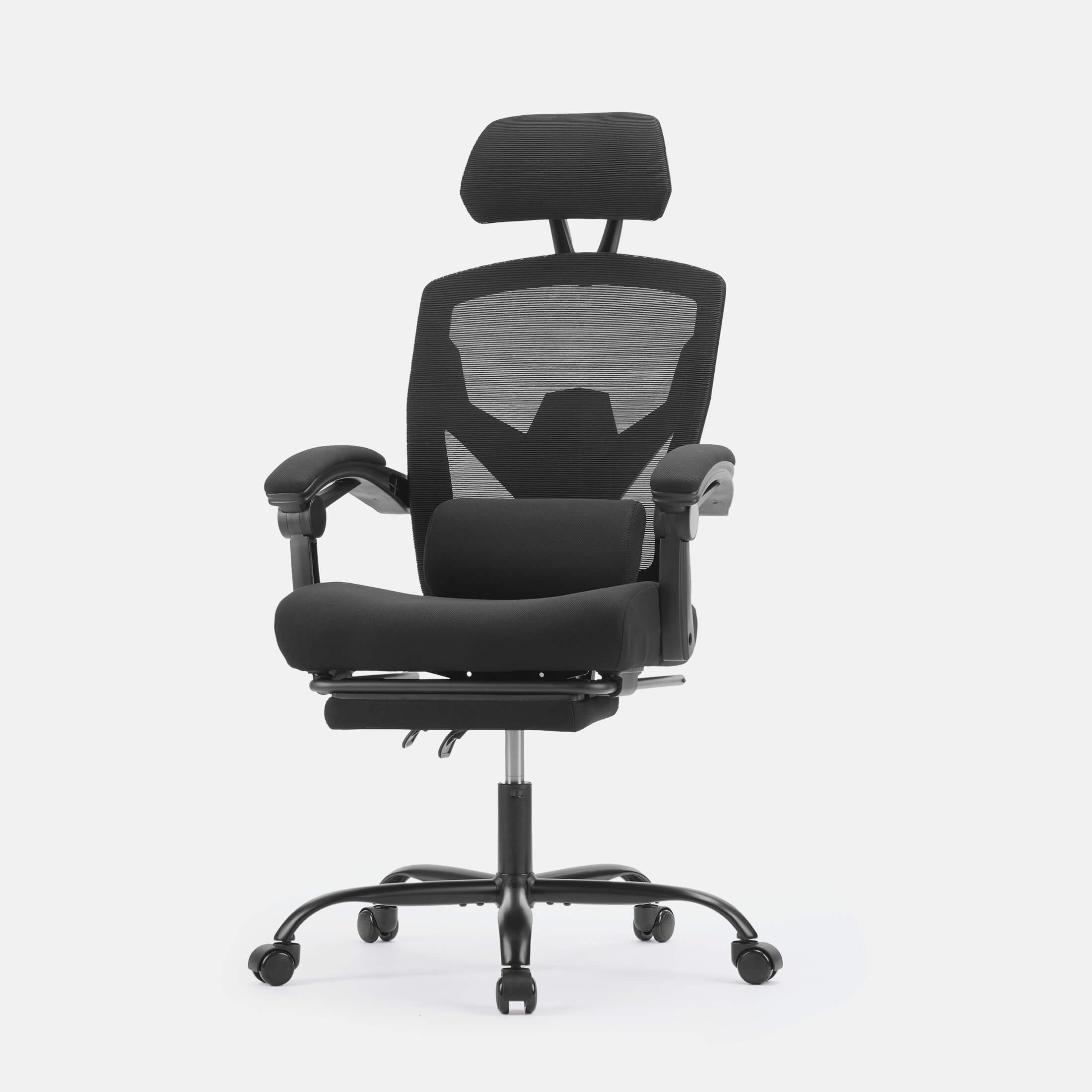 Retractable Footrest Swivel Office Chair