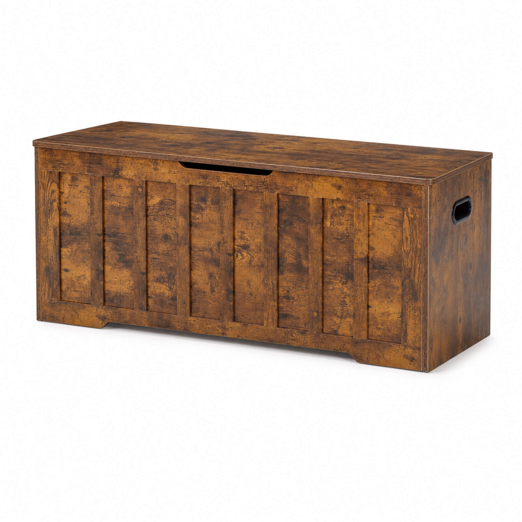 47" Storage Bench with Soft-Close Lid – Farmhouse Entryway Bench with Storage for Bedroom