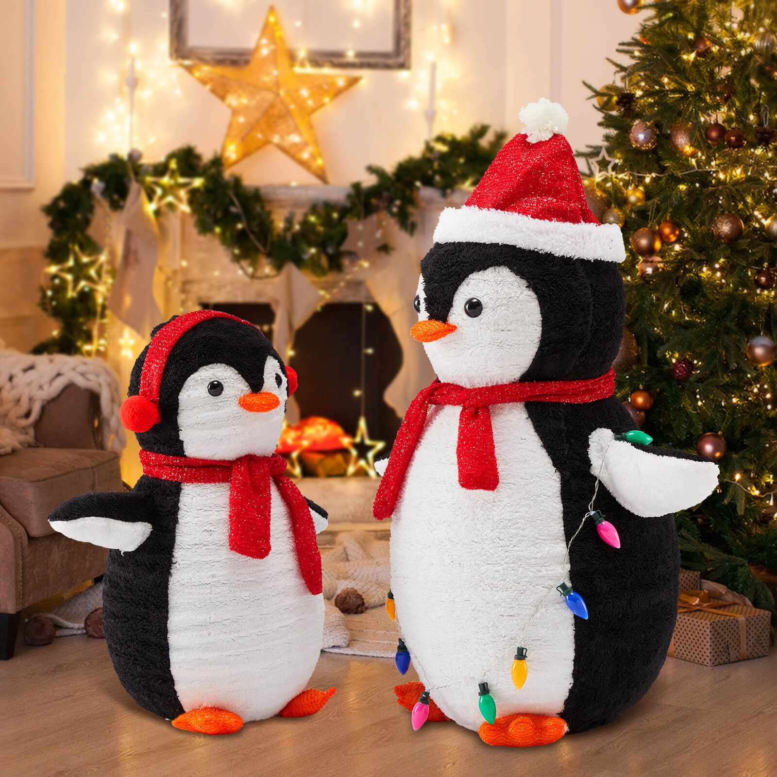 penguin christmas decorations