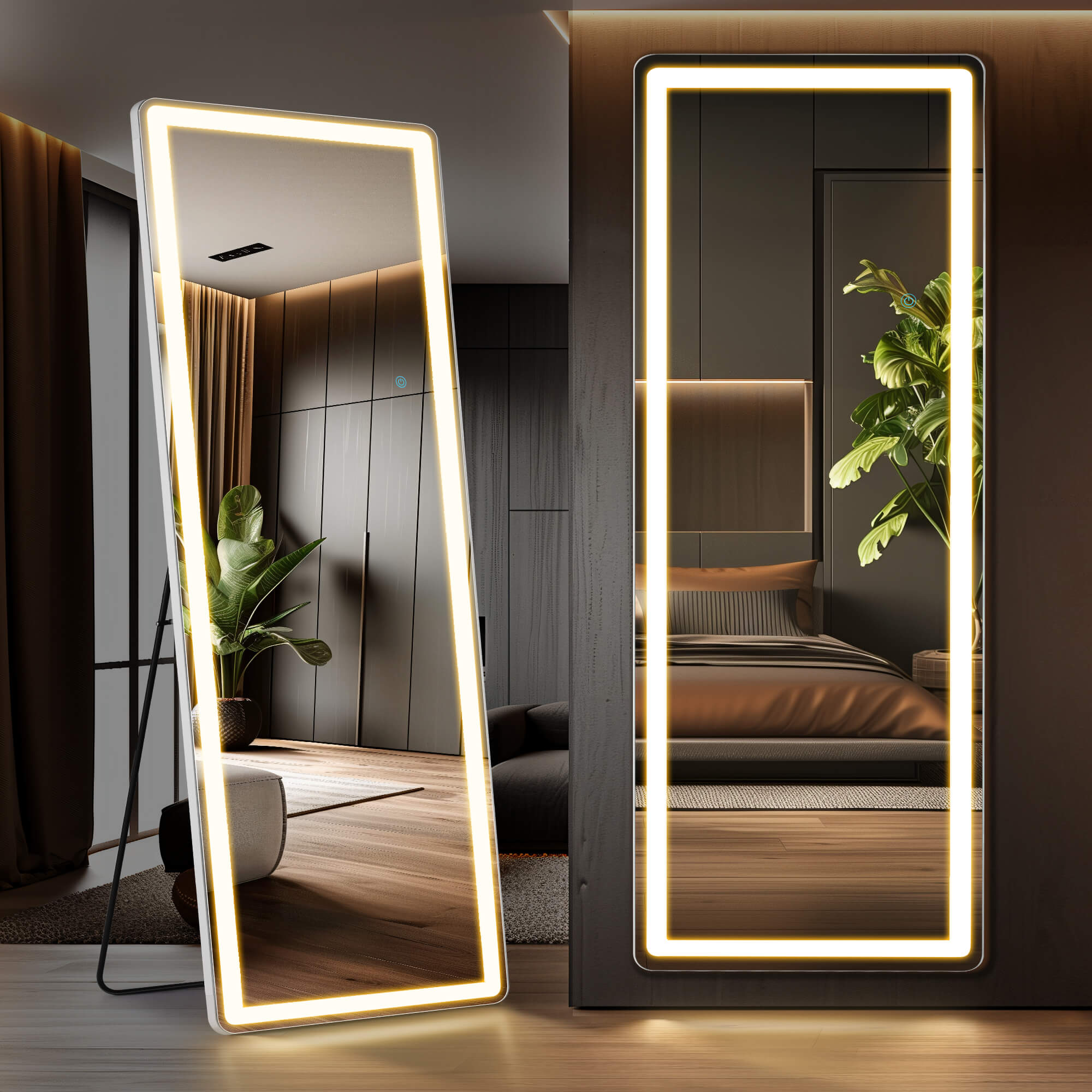 3-Color LED Illuminated Vanity Mirror