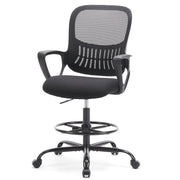 Ergonomic Tall Drafting Chair Height Adjustable