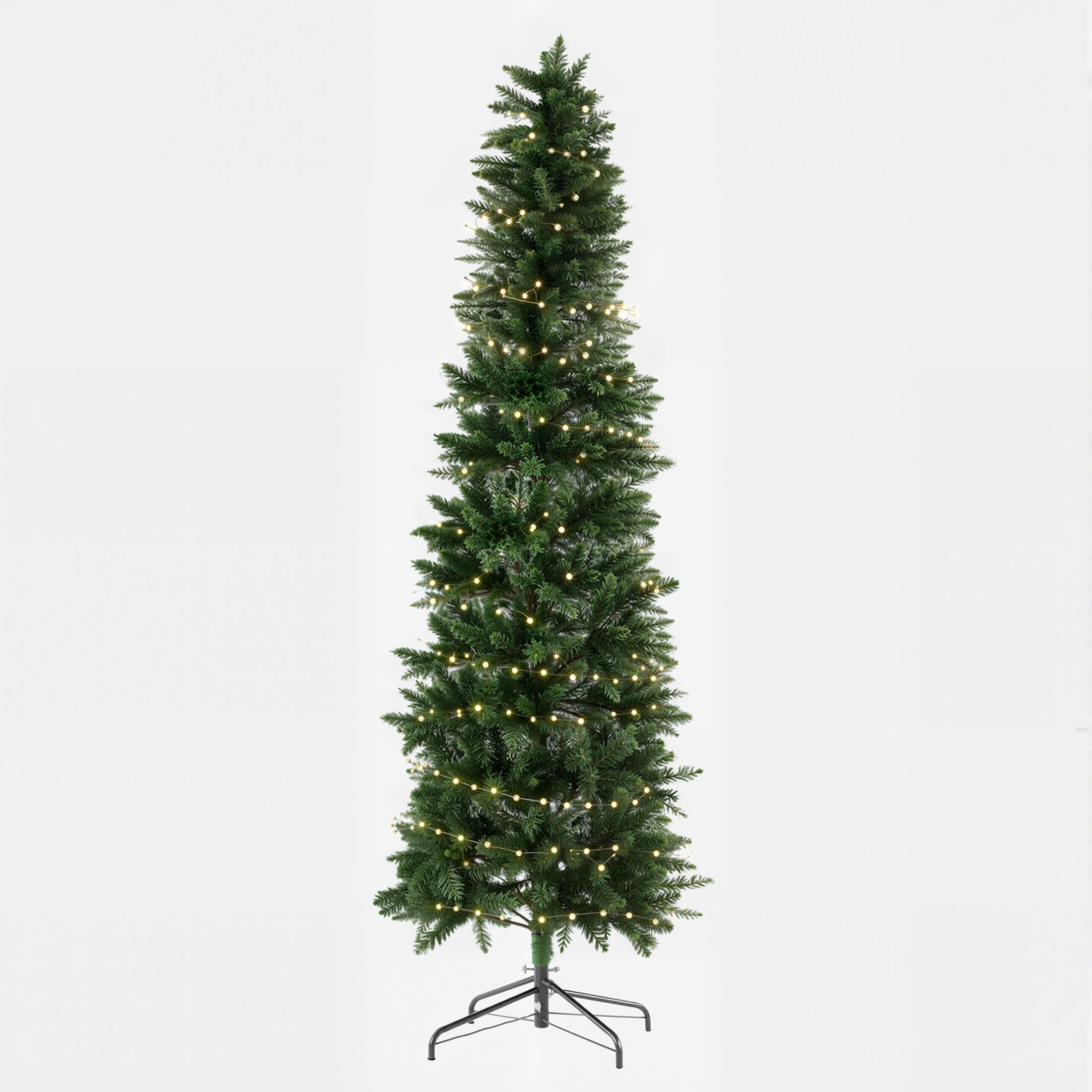 Pre-Lit Artificial Fir Christmas Pencil Tree