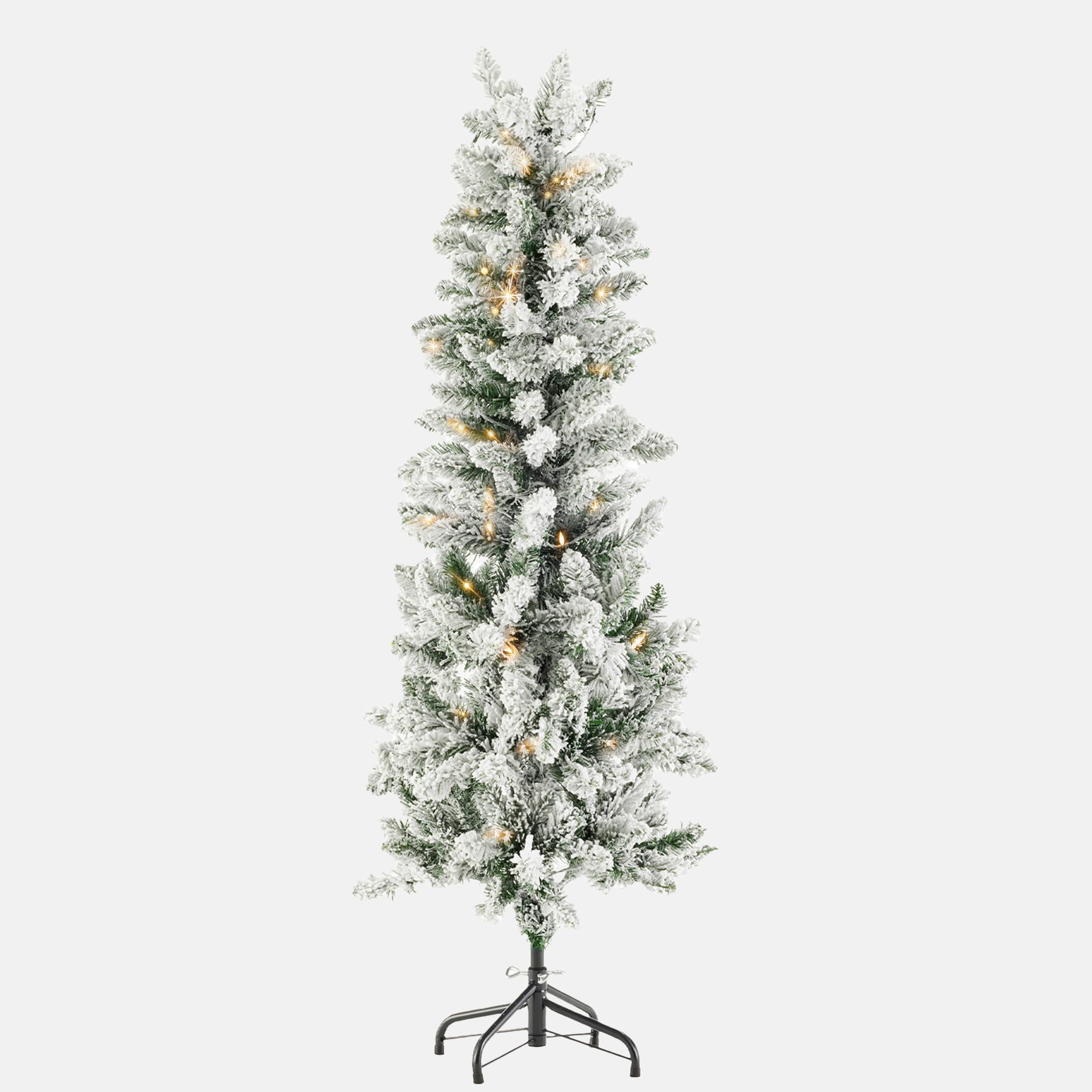 Pre-Lit Artificial Fir Christmas Pencil Tree