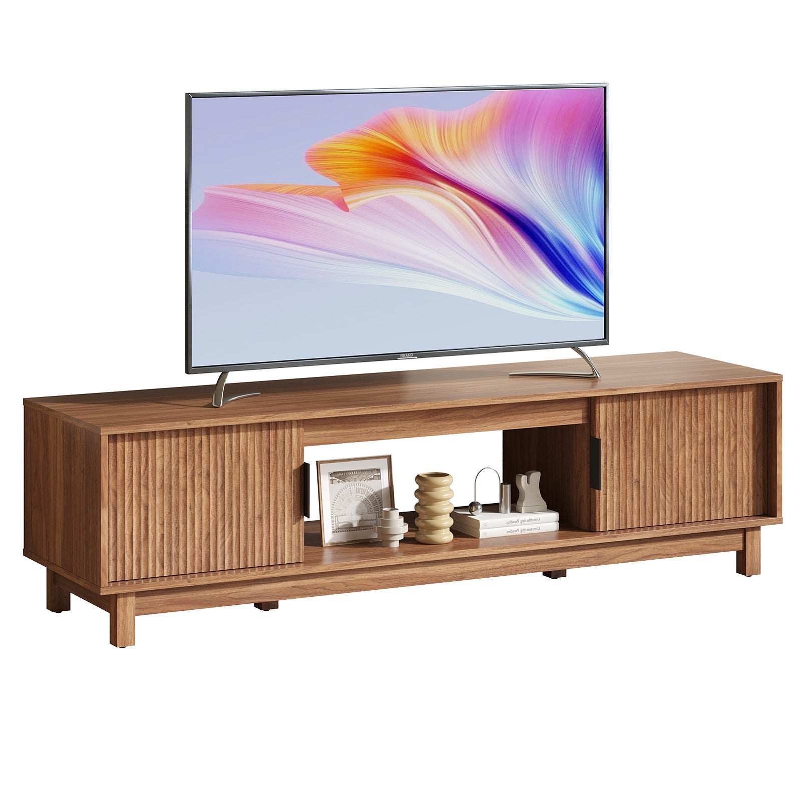 Boho Rattan TV Stand 65 Inch