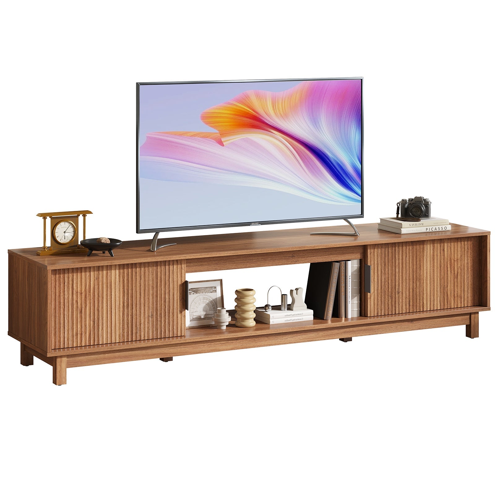 Boho Rattan TV Stand 65 Inch