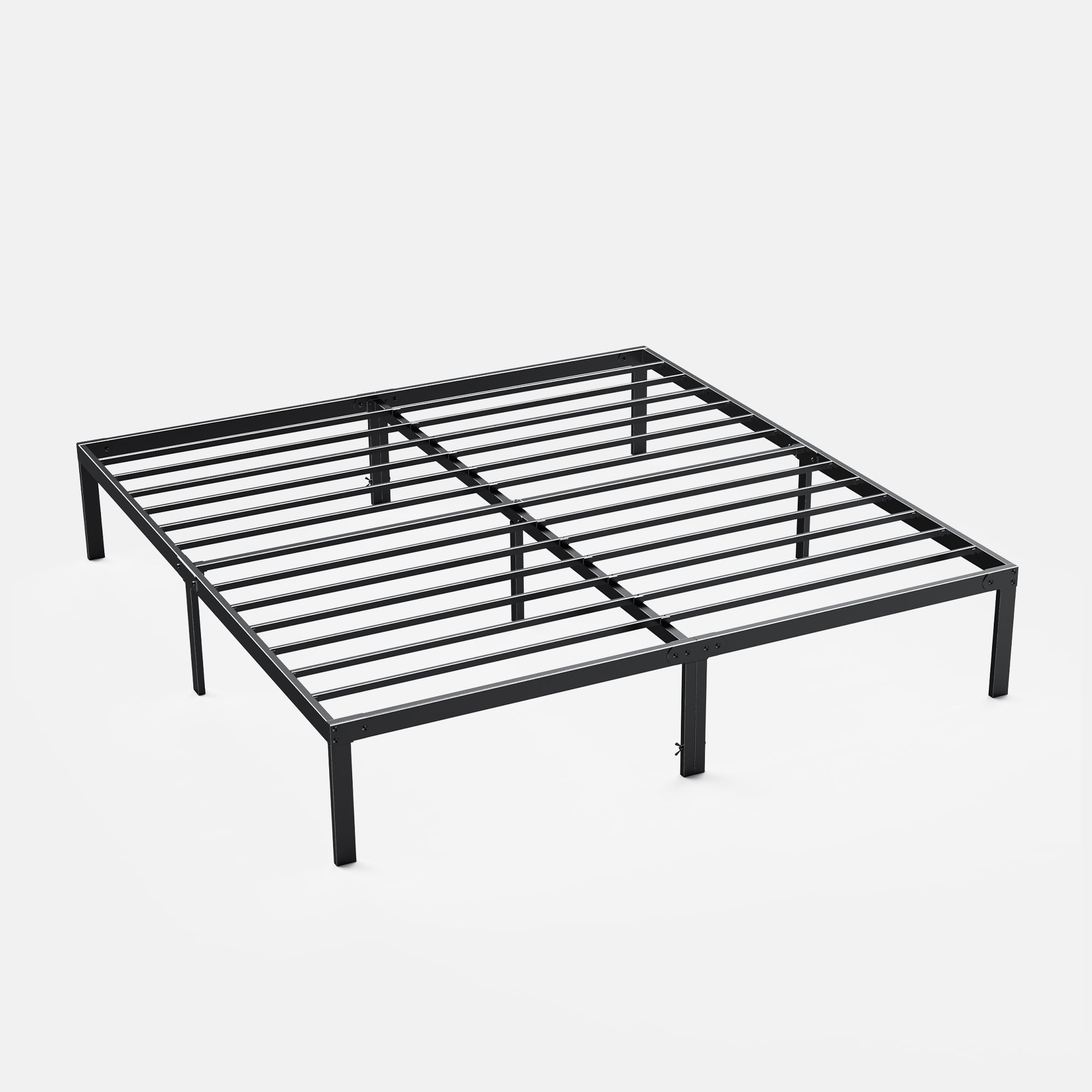 Heavy Duty Steel Bed Frame with Storage