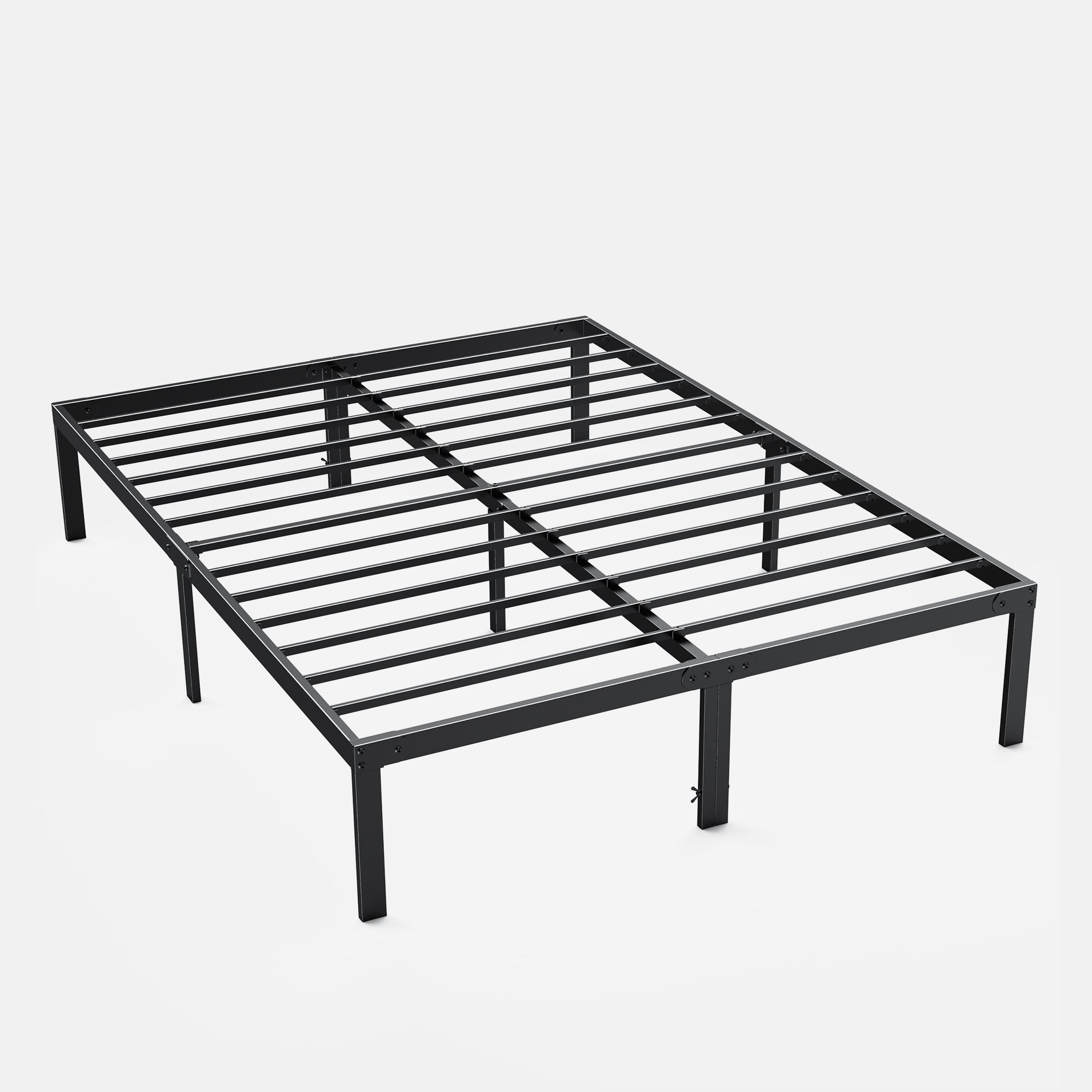Heavy Duty Steel Bed Frame with Storage