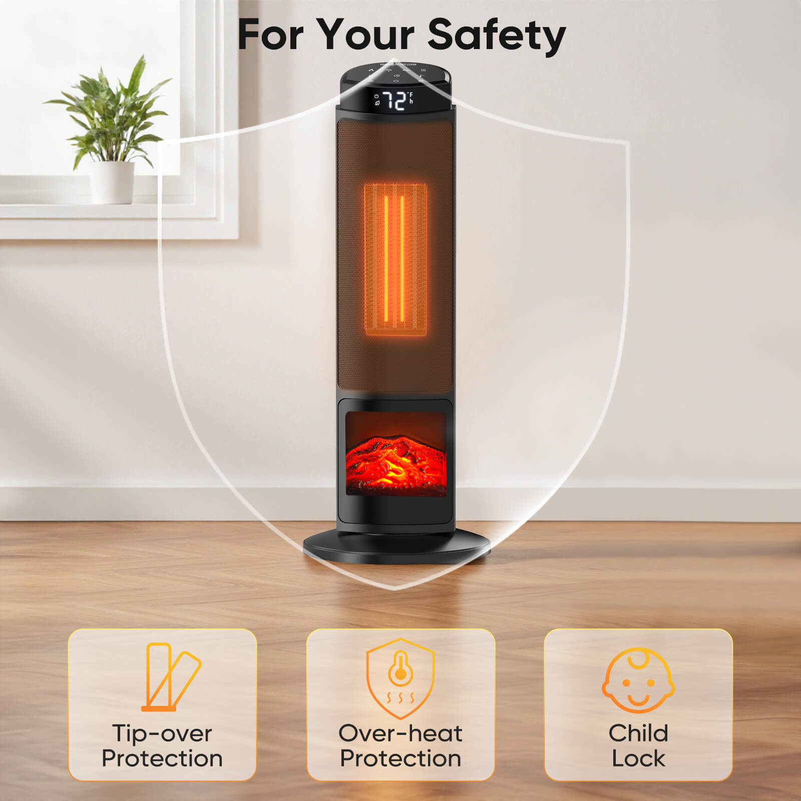 electric heater tower