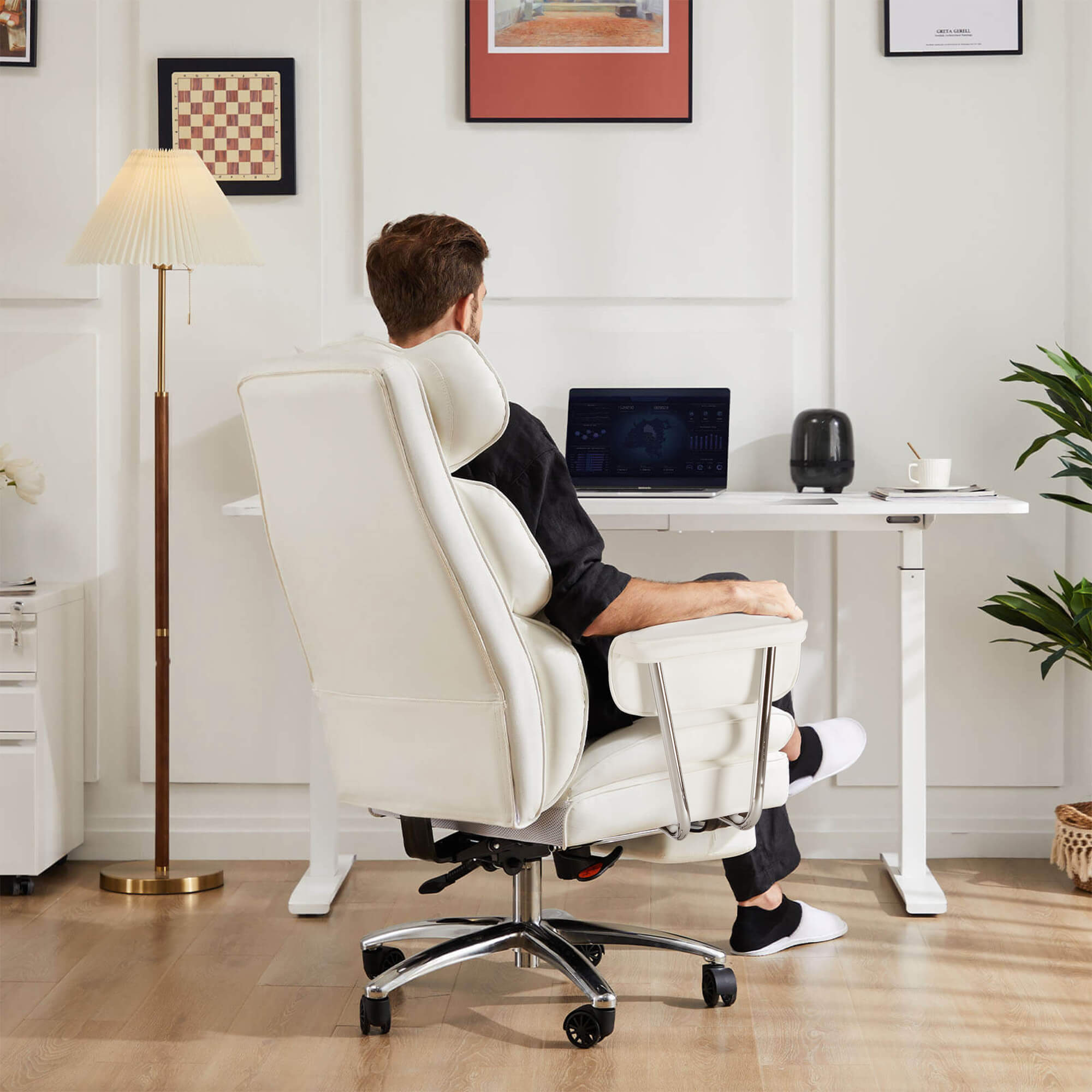pu leather office chair