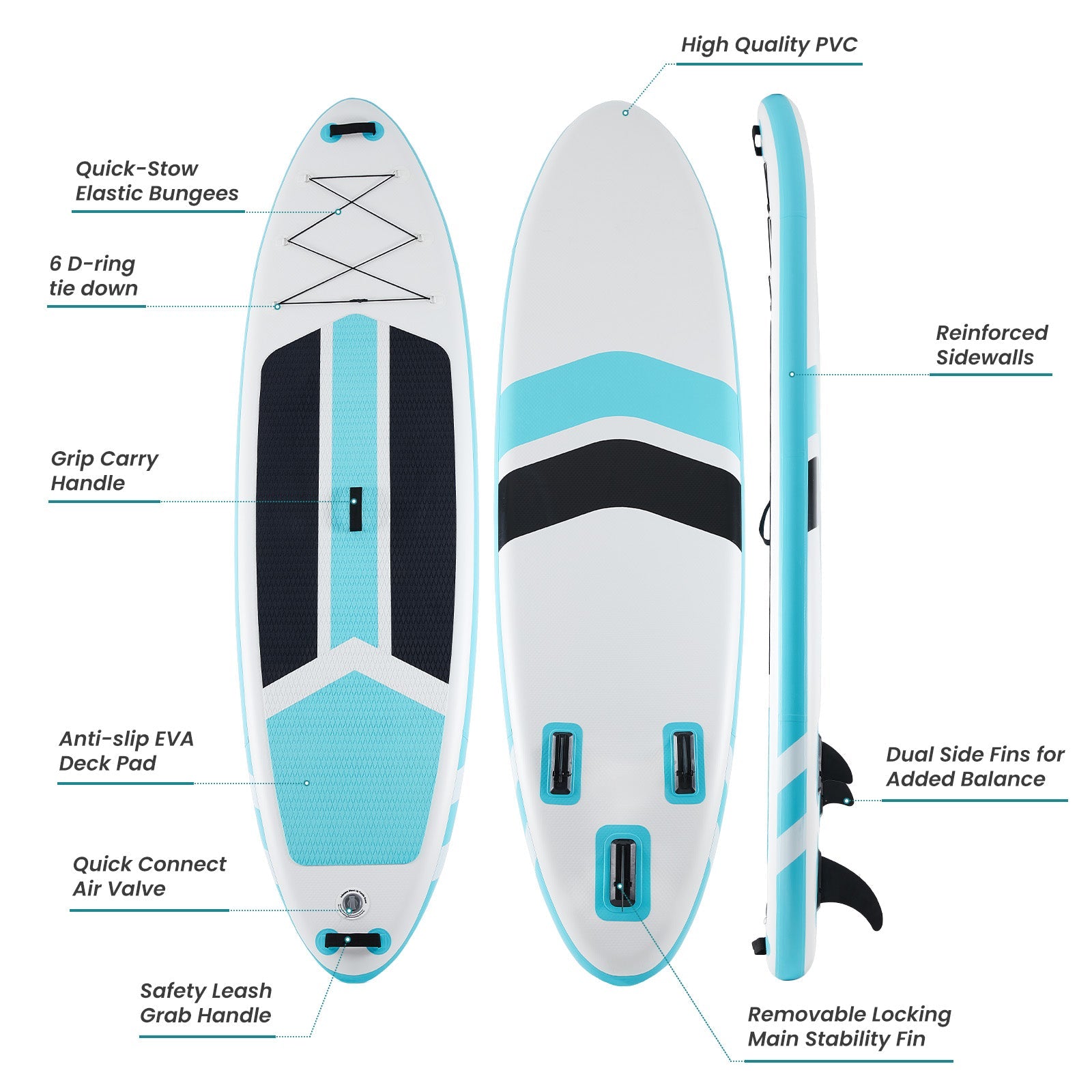Inflatable SUP Paddleboard with Accessories