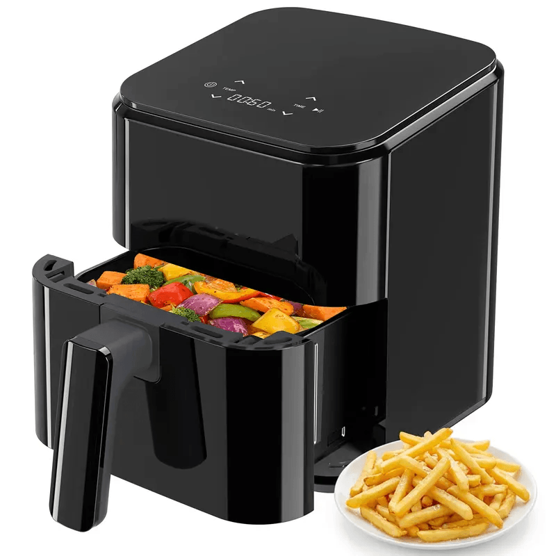 3QT Digital Air Fryer with Precise Temperature Control & 360° Hot Air Circulation