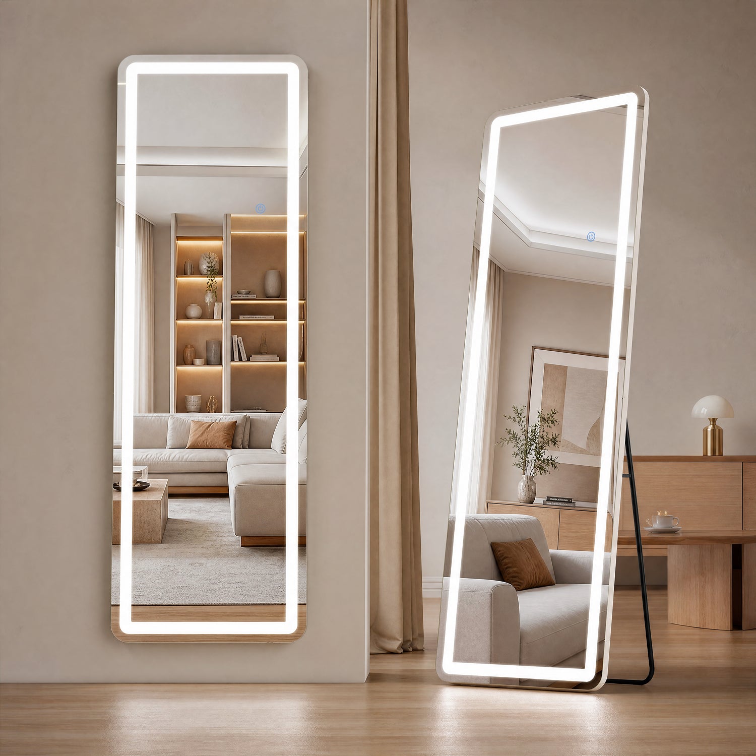 3-Color LED Illuminated Vanity Mirror