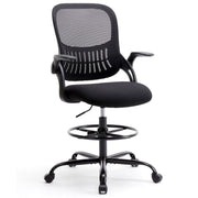 Ergonomic Office Chair Flip-Up Armrests Lumbar Support