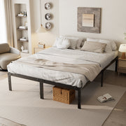 Heavy Duty Steel Bed Frame with Storage