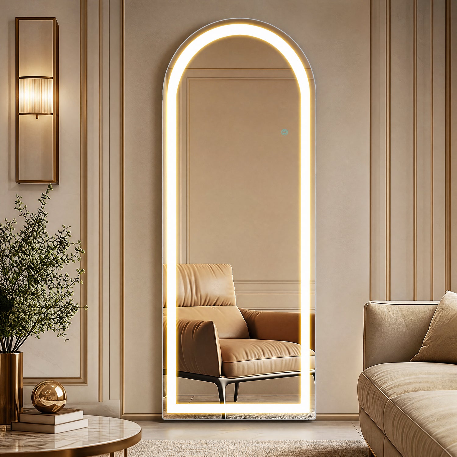 3-Color LED Illuminated Vanity Mirror