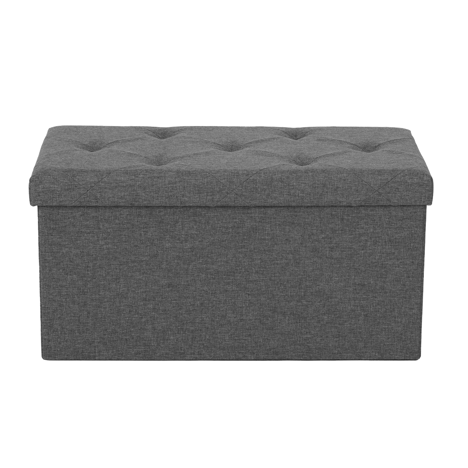 Foldable Linen Storage Ottoman Bench