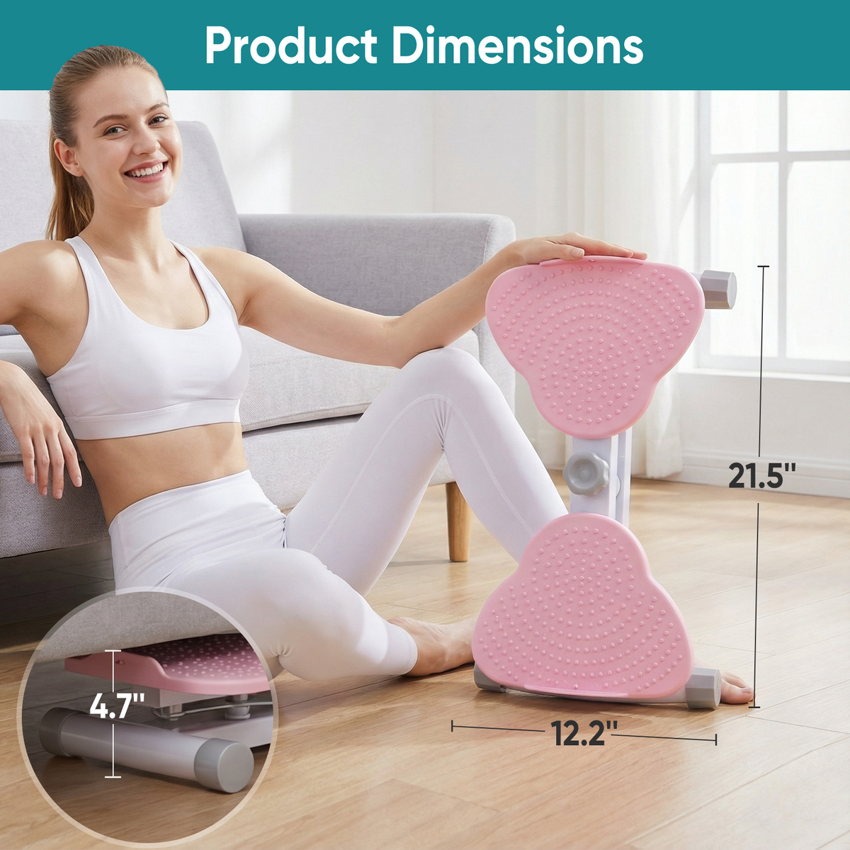 Twisting Exercise Board with Resistance Ropes
