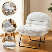 Foldable Cushioned Saucer Lounge Chair