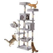 71" Seven-Level Dark Gray Cat Tree
