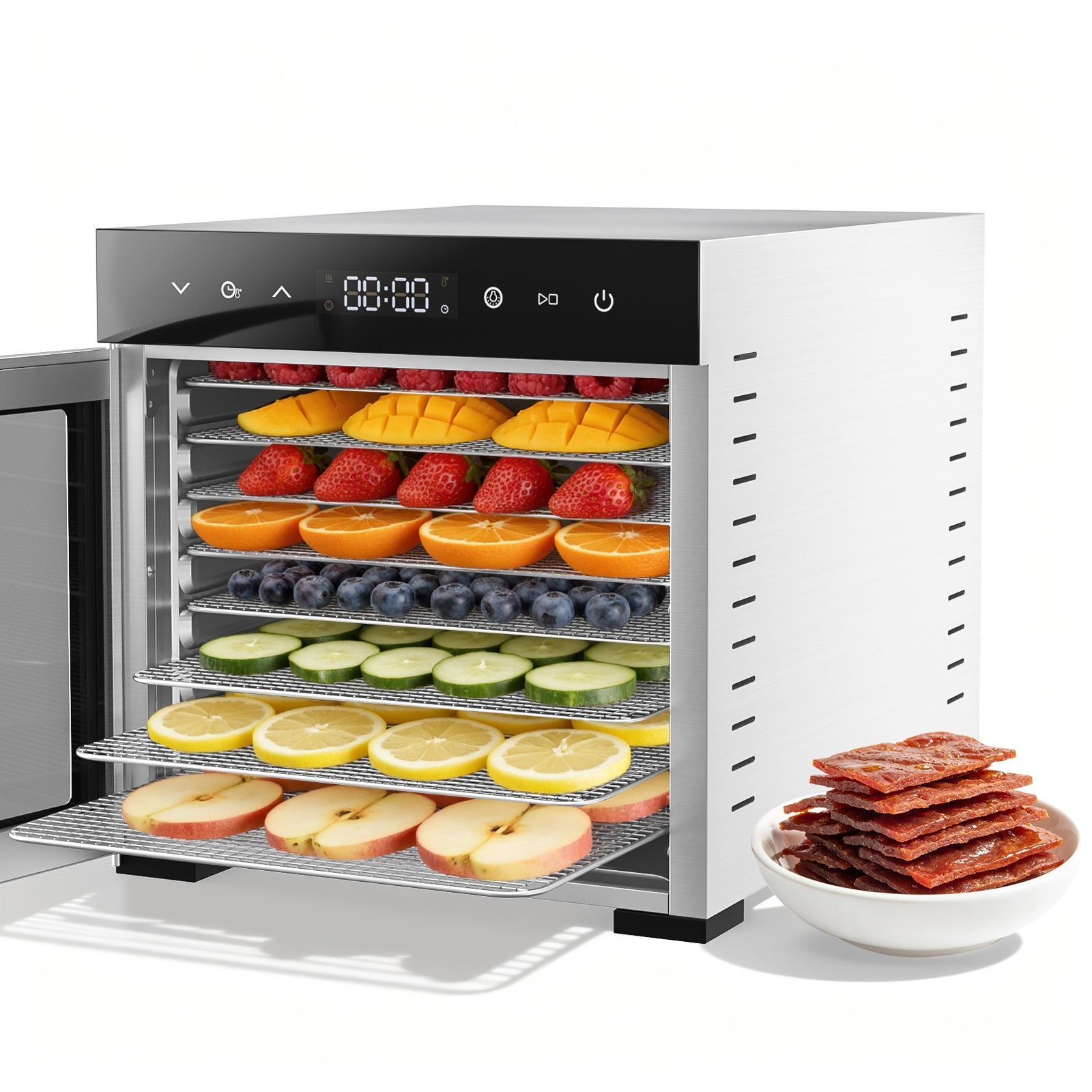 8-Tray Stainless Steel Food Dehydrator