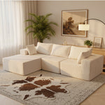 108" Modular Corduroy Sectional Sofa
