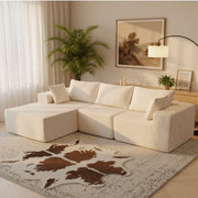 108" Modular Corduroy Sectional Sofa