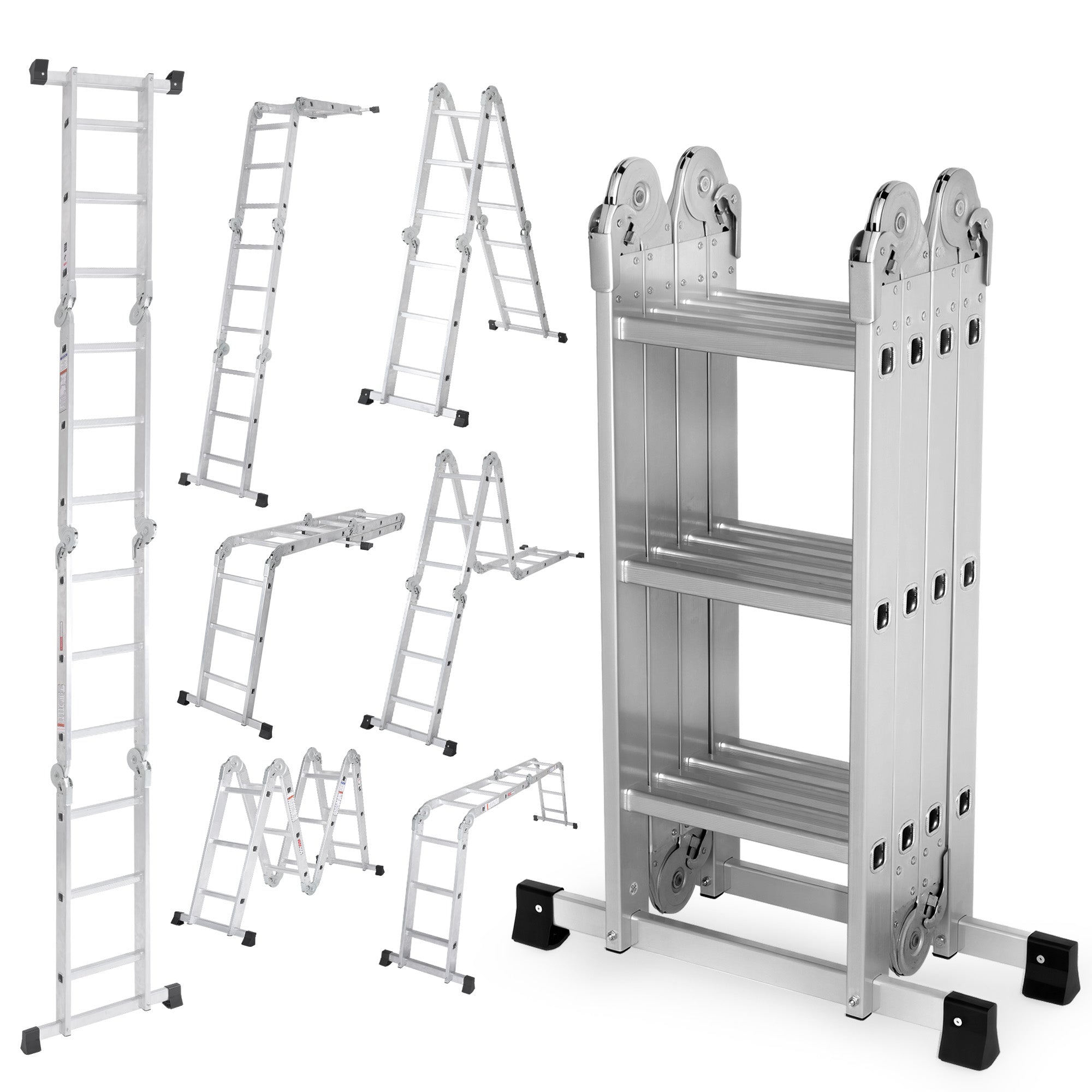 7-in-1 Aluminum Folding Extension Ladder