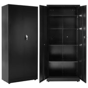 Lockable Steel Storage Cabinet with Wheels