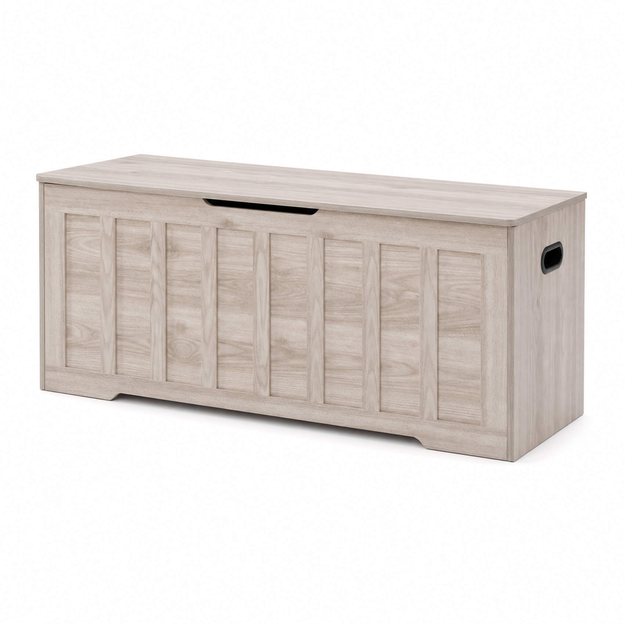 47" Storage Bench with Soft-Close Lid – Farmhouse Entryway Bench with Storage for Bedroom