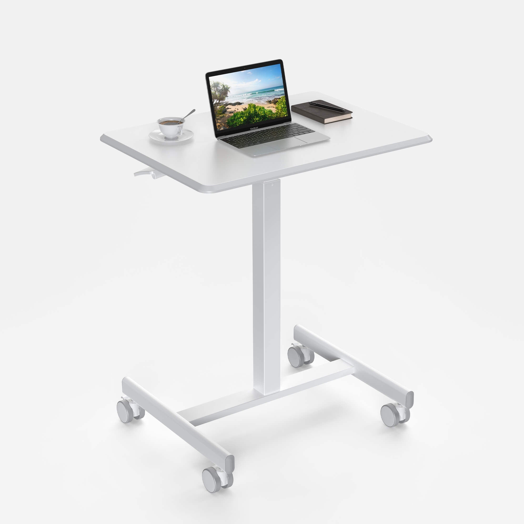 Adjustable Height Mobile Laptop Standing Desk