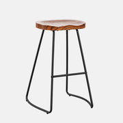 Wooden Counter Height Bar Stool