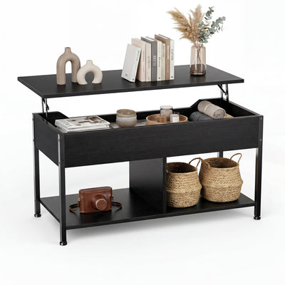 Adjustable Lift-Top Coffee Table with Storage