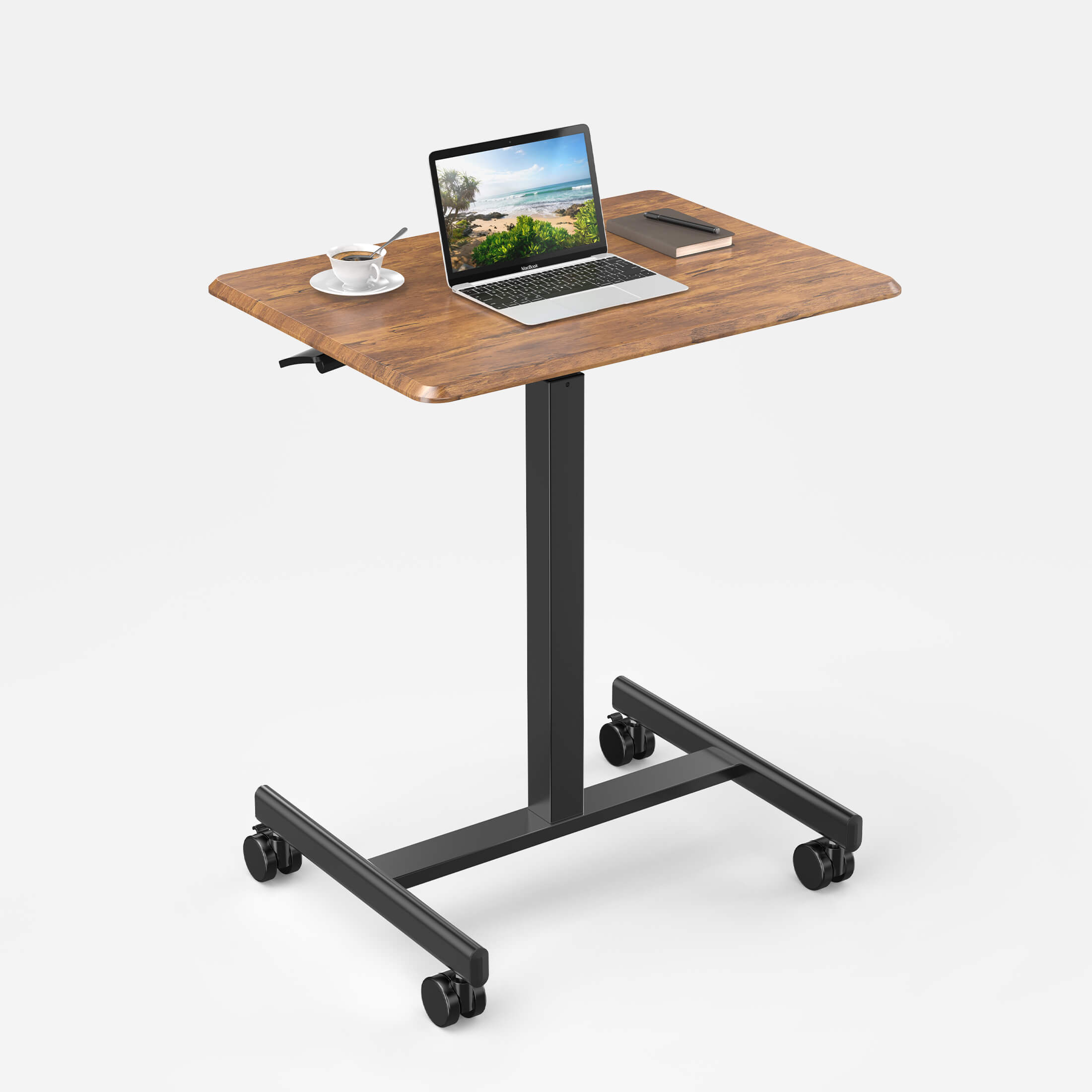 Adjustable Height Mobile Laptop Standing Desk