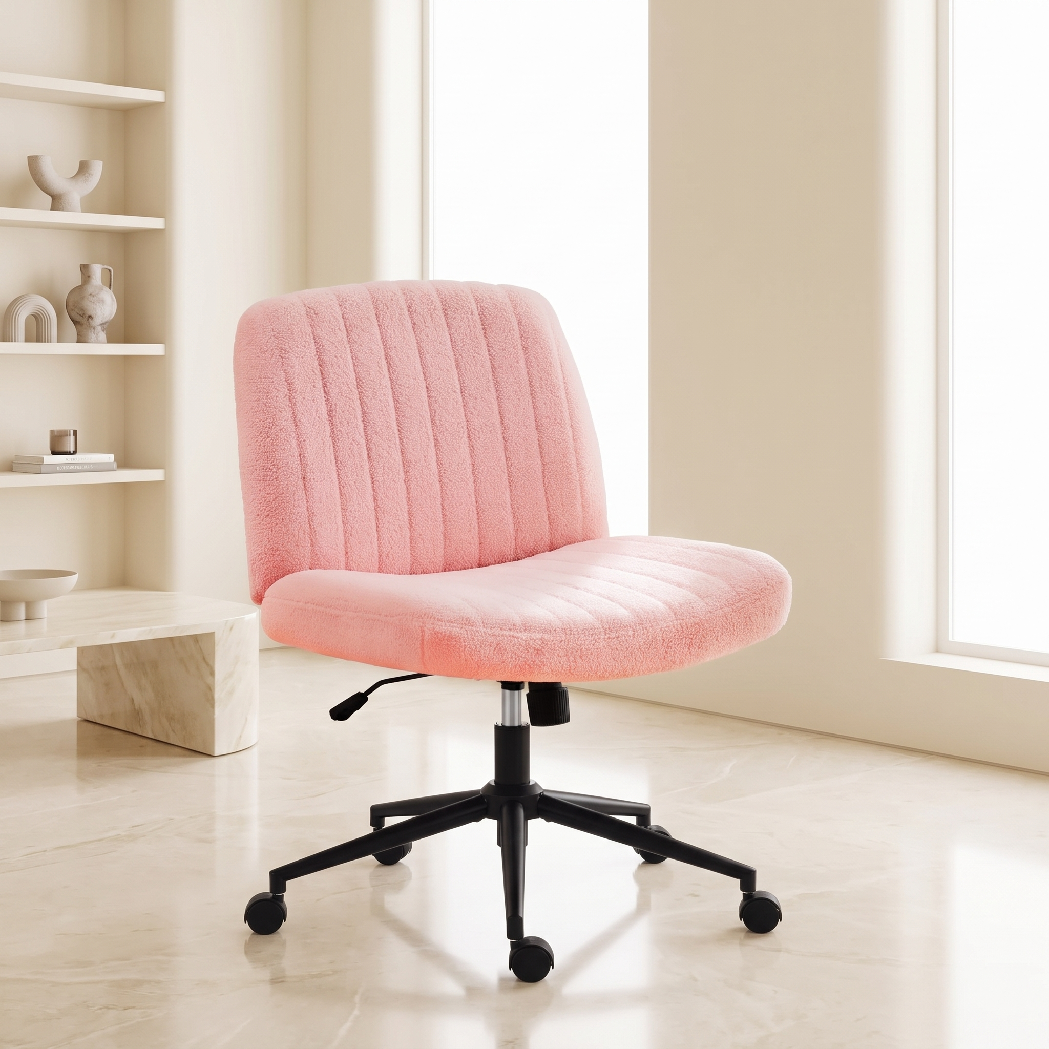 Armless Adjustable Plank Office Chair