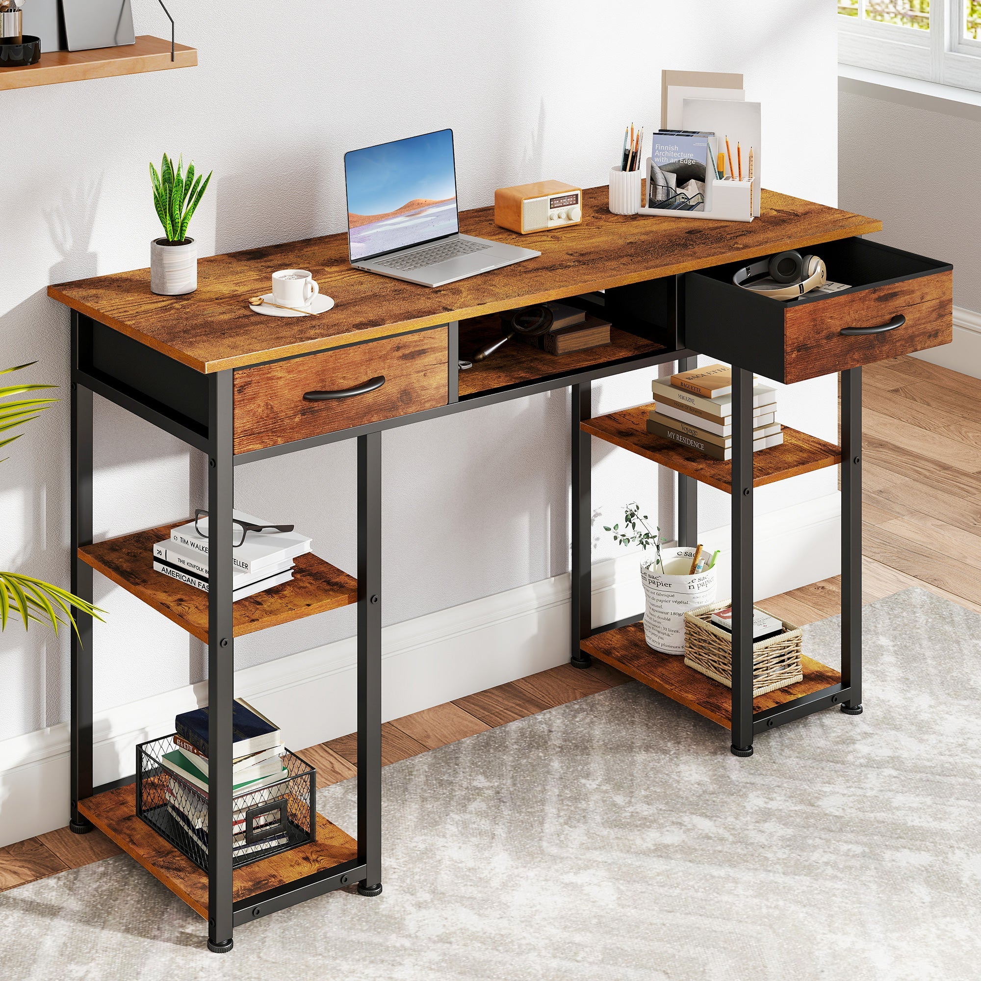 48-Inch Home Office Desk 3 Drawers