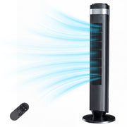 Tower Fan with Remote Control & 5 Speeds for Bedroom