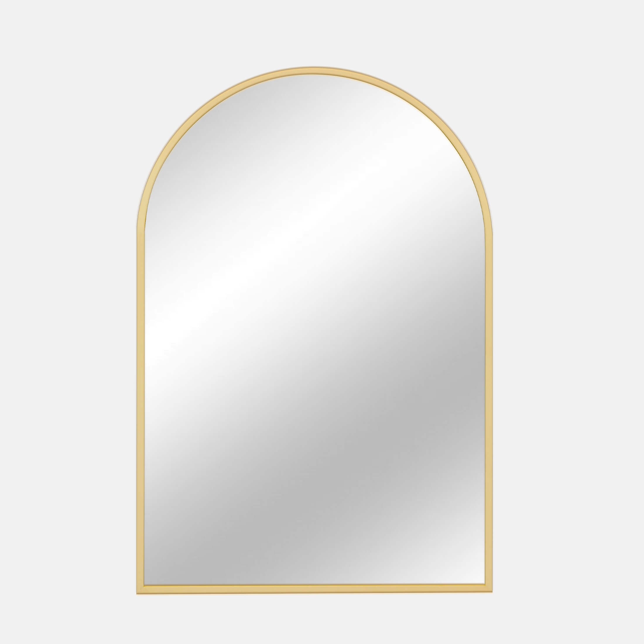 Gothic Arch Gold Black Wall Mirror