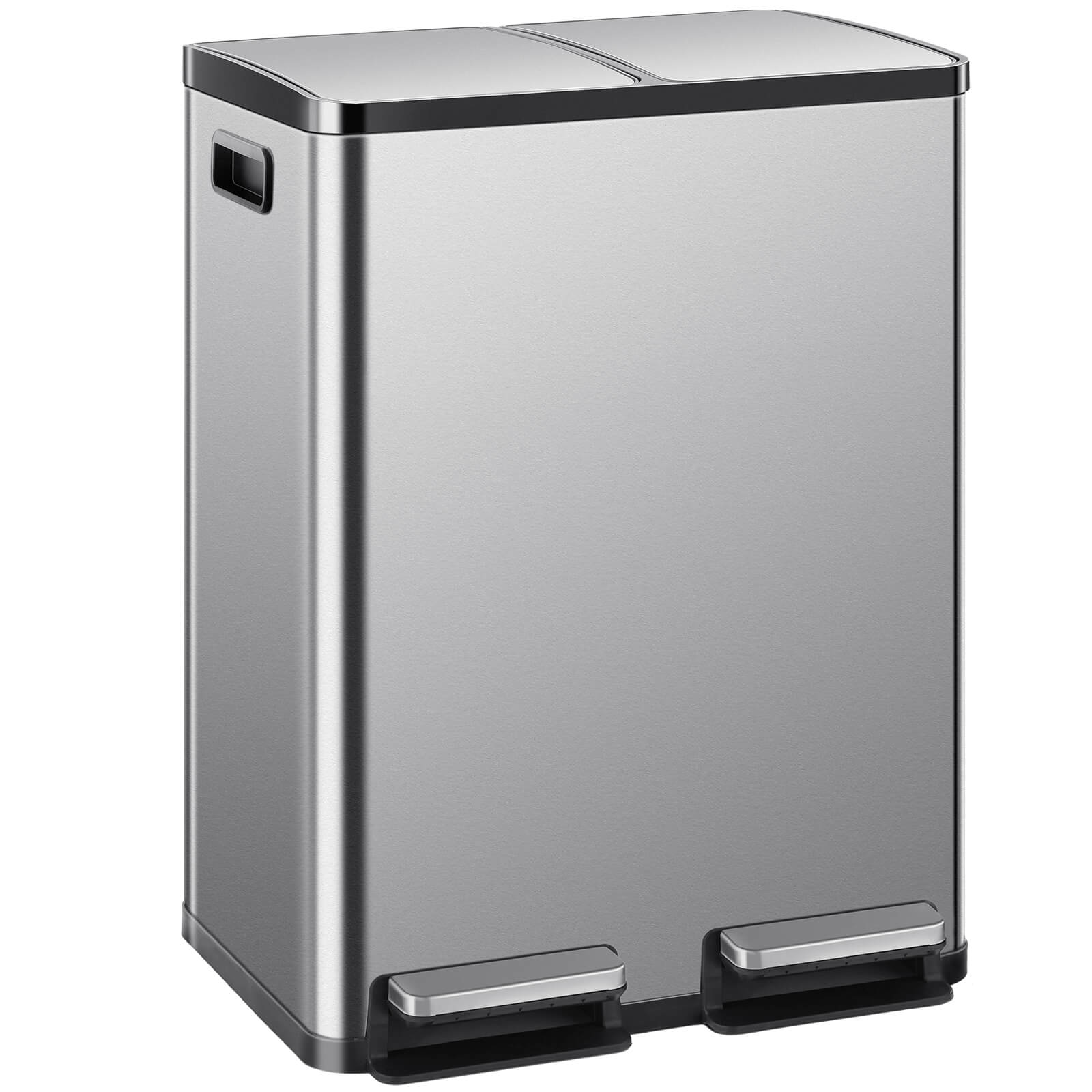 Stainless Steel 16-Gallon Pedal Trash Can