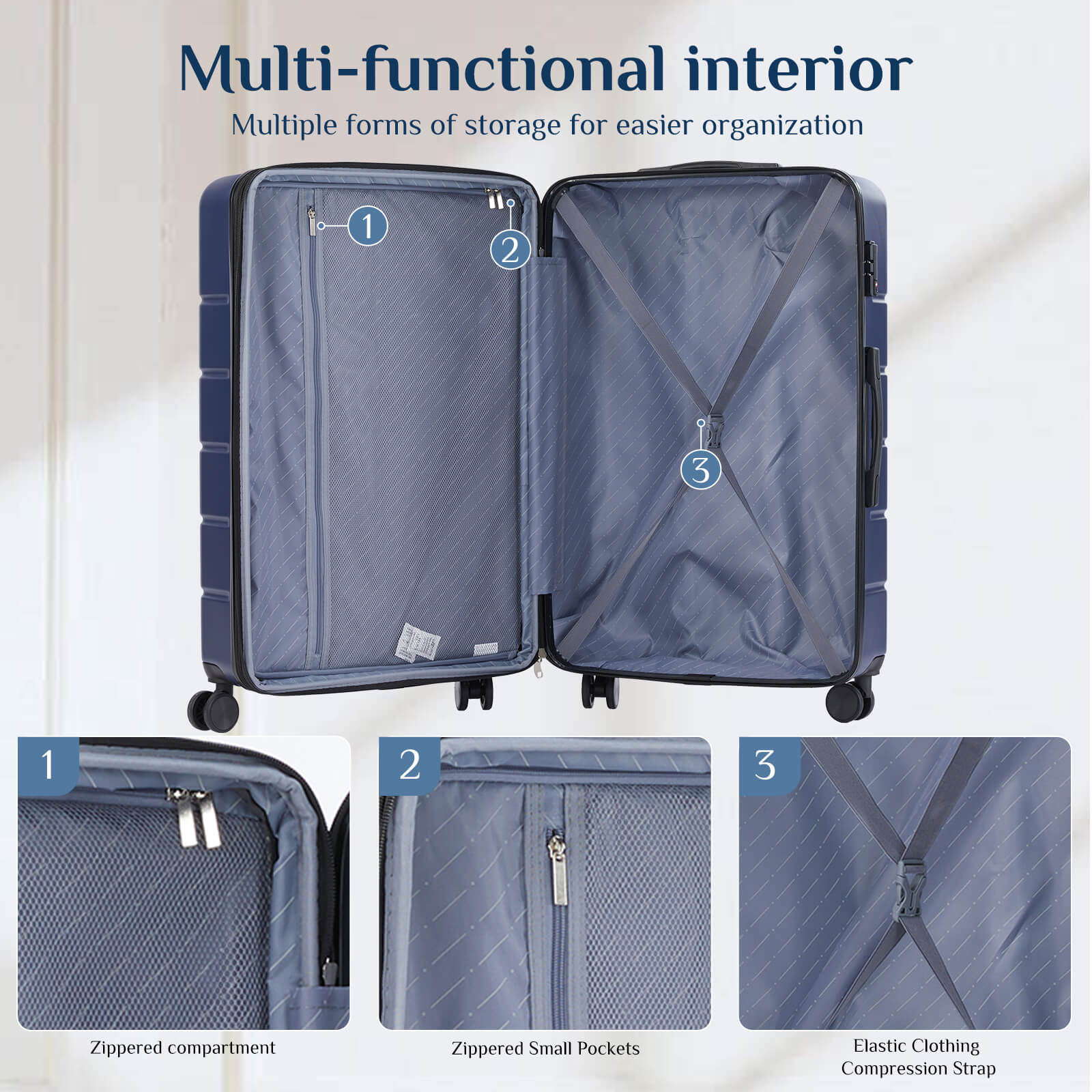 ABS Hardshell TSA Lock Spinner Luggage