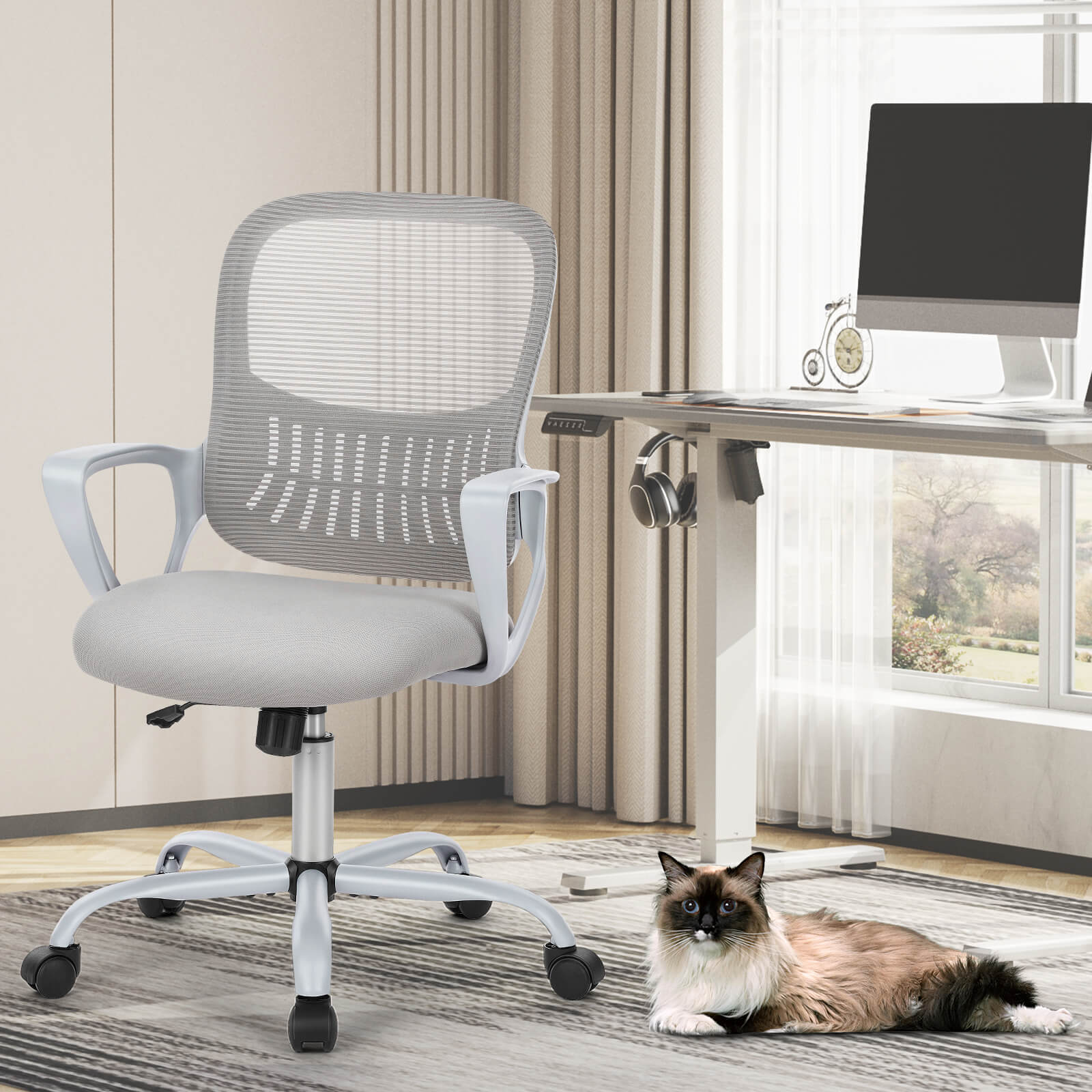 Ergonomic Mesh Drafting Office Chair