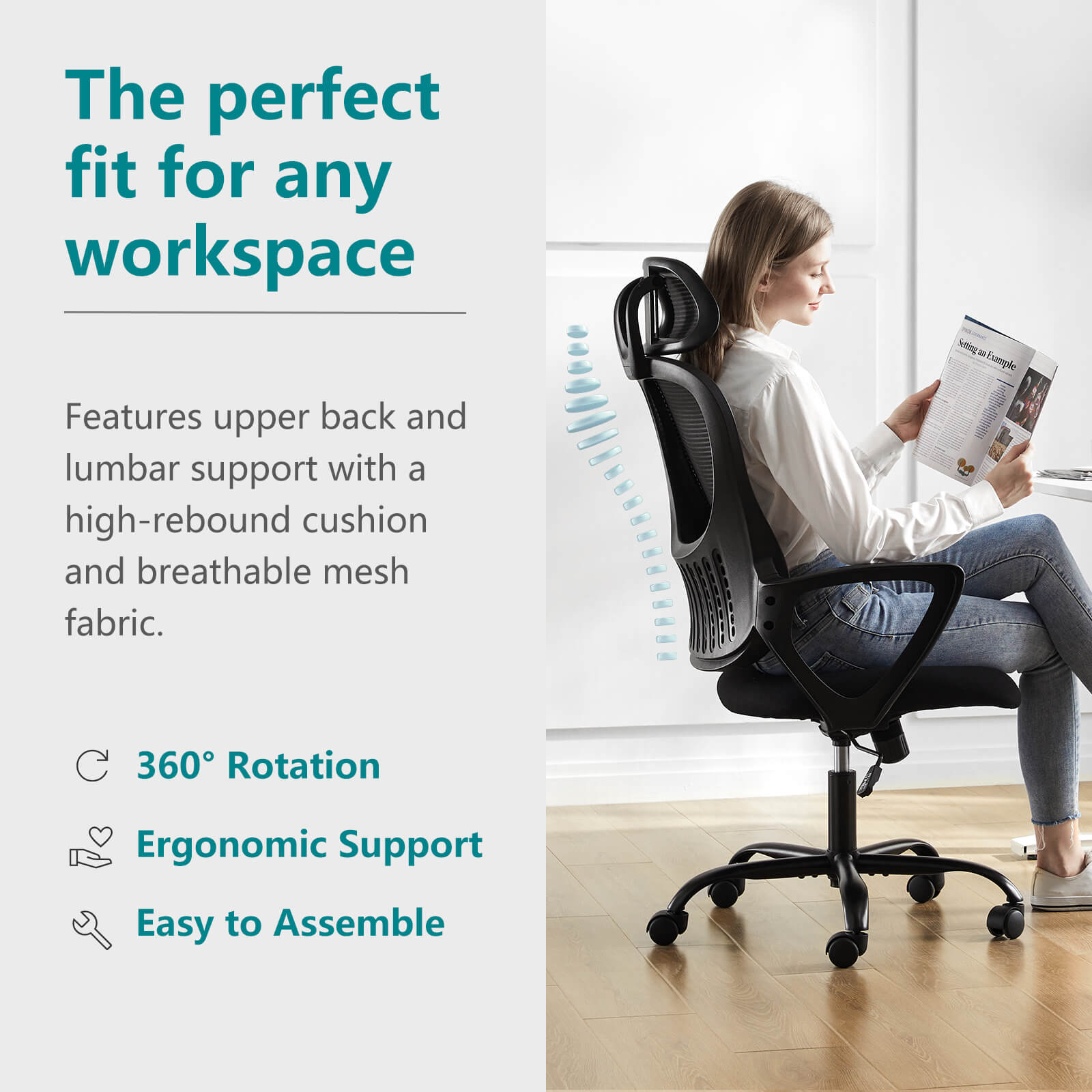 High Back Ergonomic Mesh Office Chair
