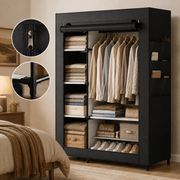 Portable Wardrobe with Dustproof Cover