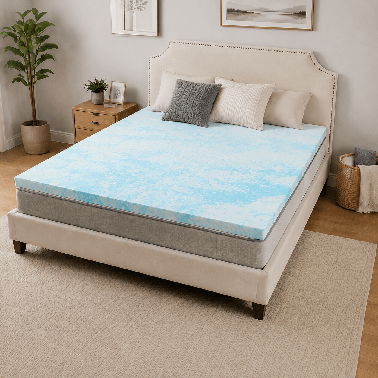 Gel Memory Foam Mattress Topper