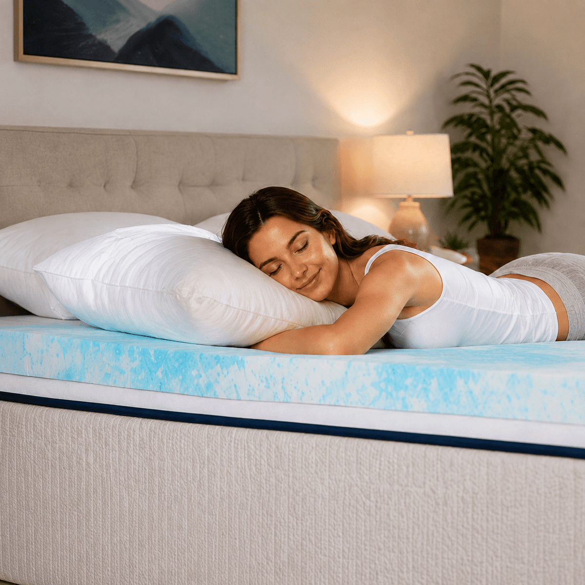 Gel Memory Foam Mattress Topper
