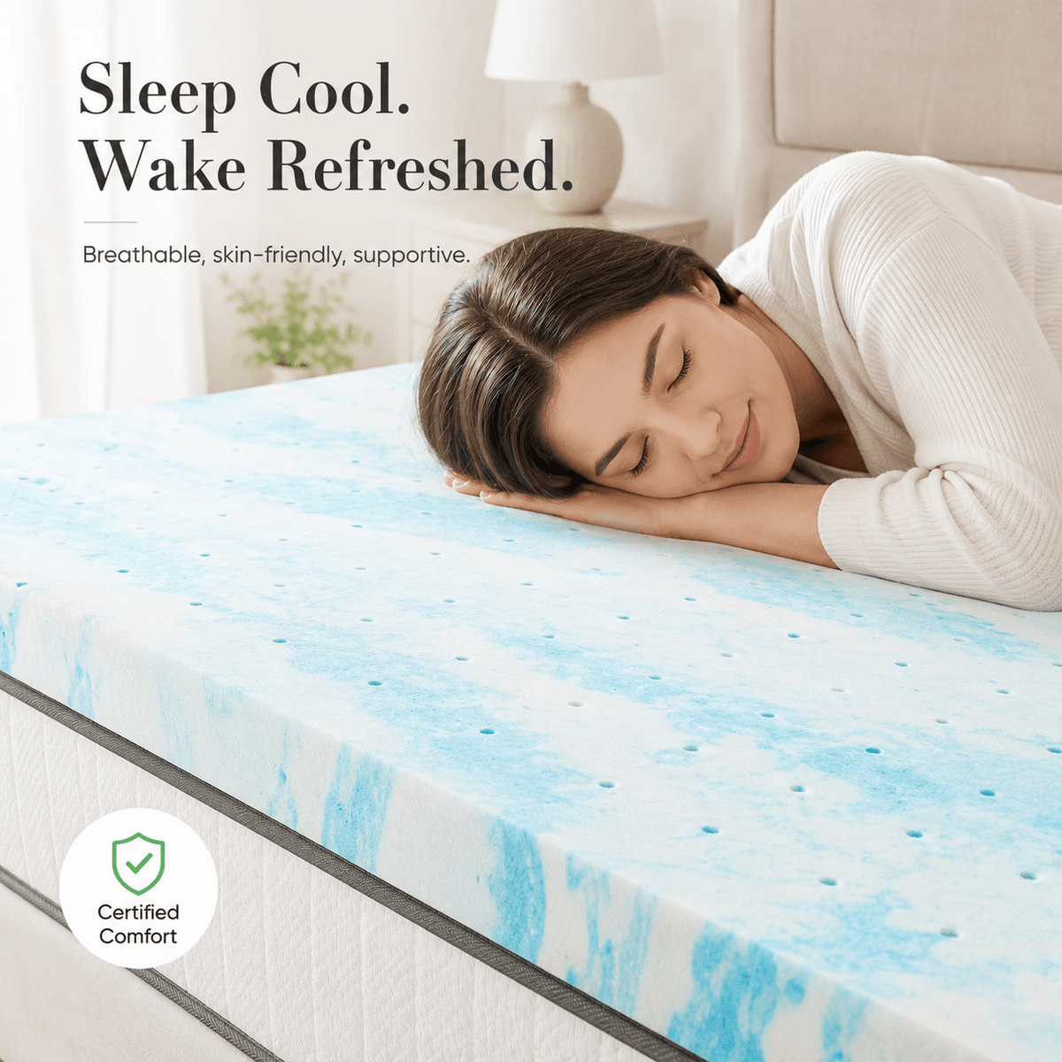 Gel Memory Foam Mattress Topper